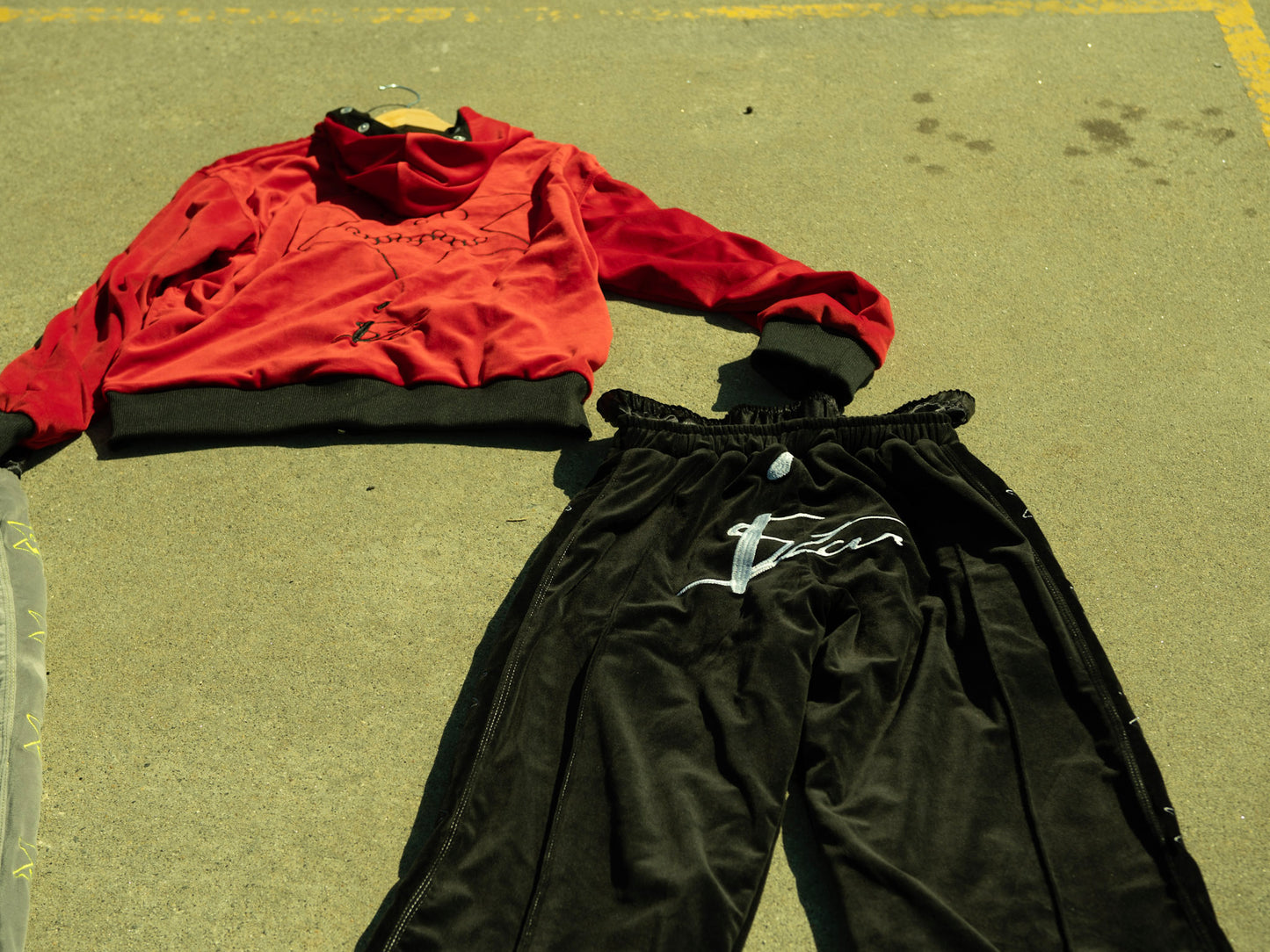 Velour Zip-up Hoodie