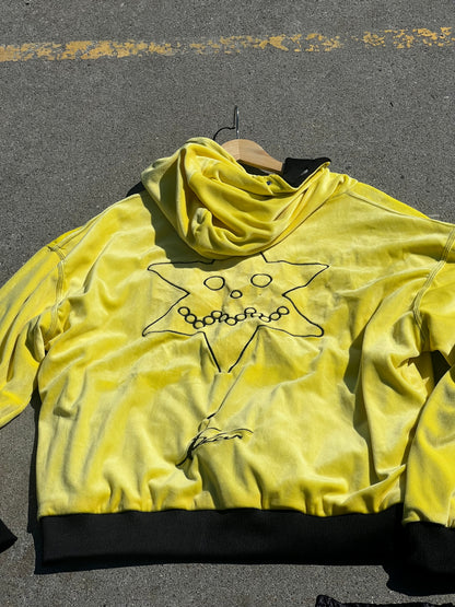 Velour Zip-up Hoodie