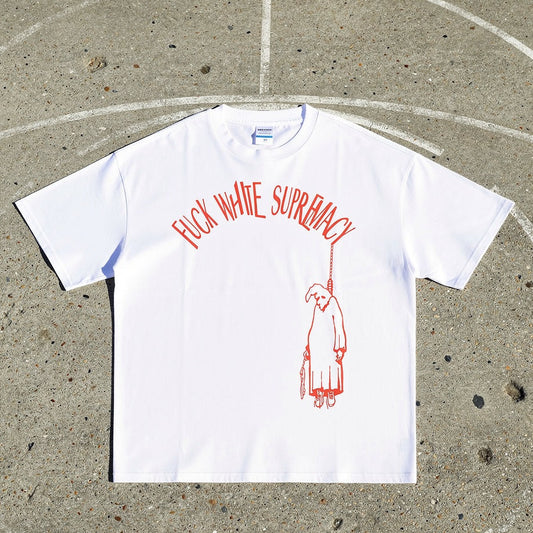 Fuck White Supremacy Unisex Pure Cotton T-Shirt
