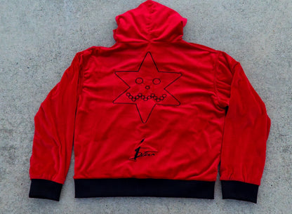 Velour Zip-up Hoodie